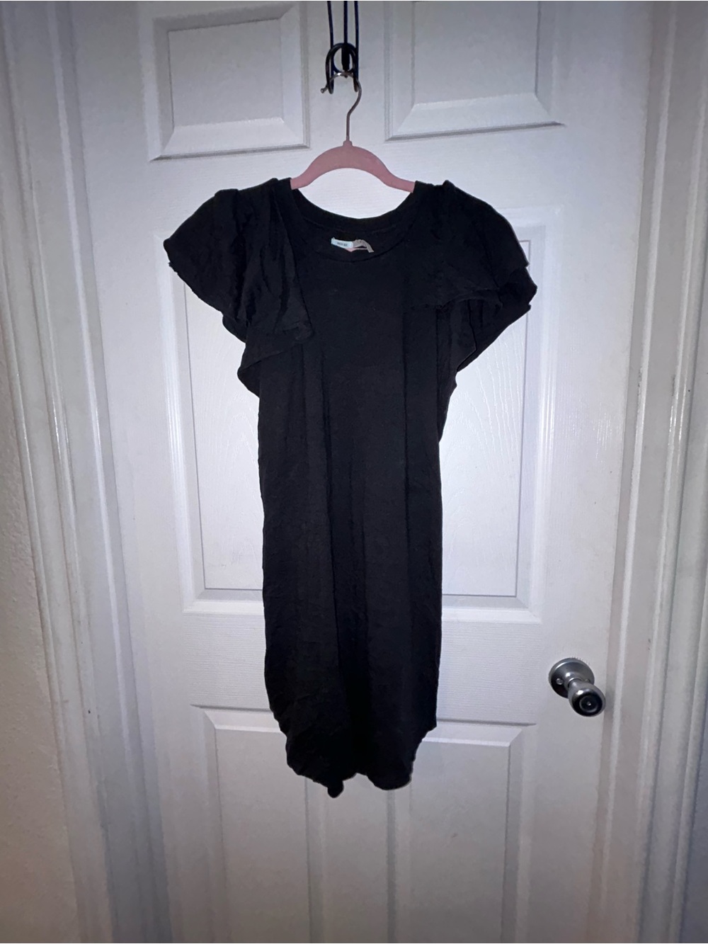 Kimchi Blue (Urban Outfitters) Short Sleeved Black Mini Dress / Beach Cover-up